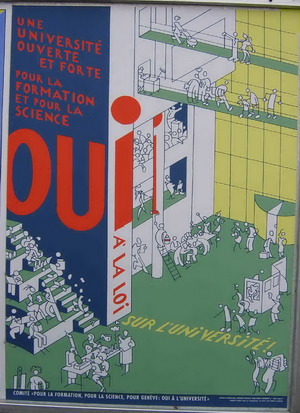 Affiche d'aloys lolo pour le OUI à la loi sur l'université - vers l'album photos